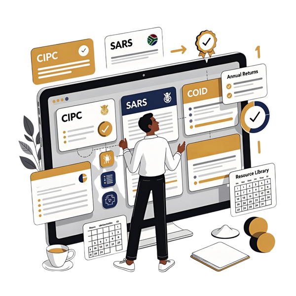 Our expert team ensures fast, accurate company registration and full compliance with CIPC, SARS, and more.
